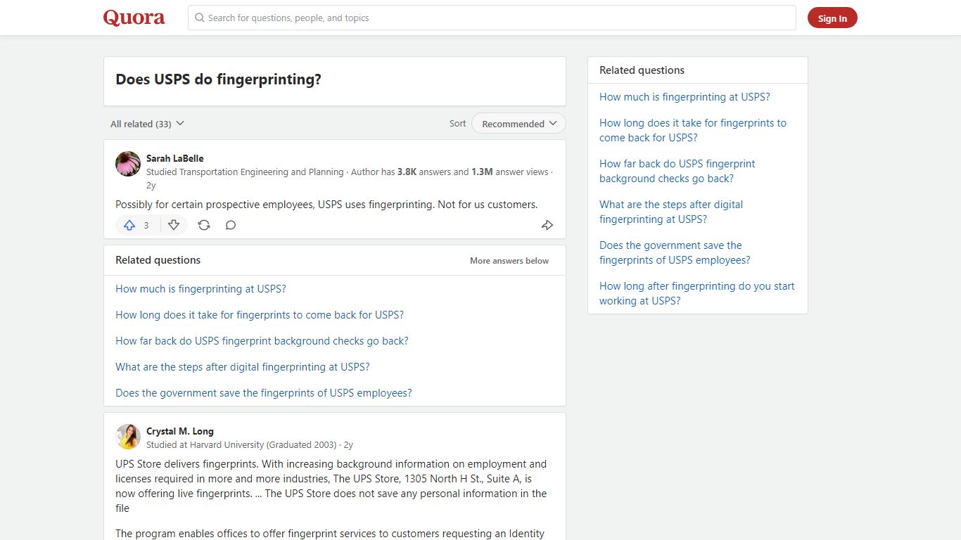 Does USPS do fingerprinting? - Quora